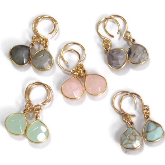Jaxie's Unique Jewelry - Gemstone Briolette Earrings